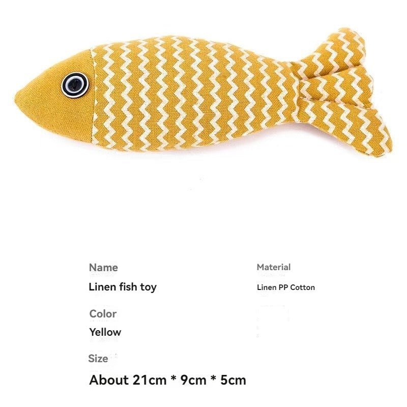 Jeu Poisson pour Chat - Féli’Fish Jaune - Une Feline Vie