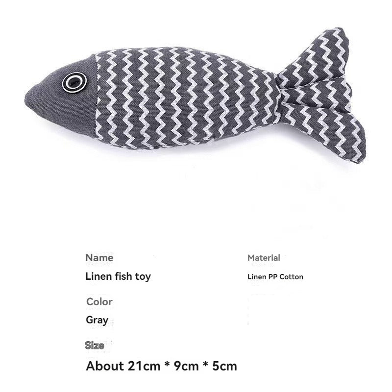 Jeu Poisson pour Chat - Féli’Fish Gris - Une Feline Vie