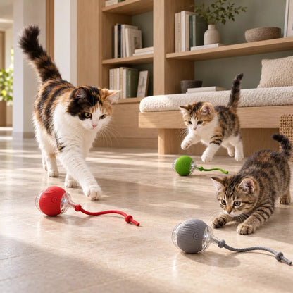Balle Dynamique pour Chat | FéliSmart - Une Feline Vie