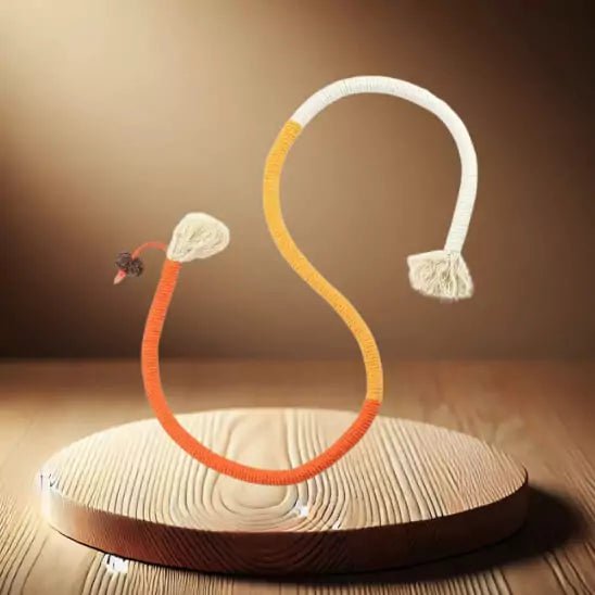 Jouets pour les Chats – Corde Feline’Fun Orange, robuste et sans danger, encourage la curiosité féline